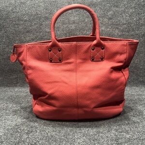 GAP Coral Pebbled Leather Tote T0085